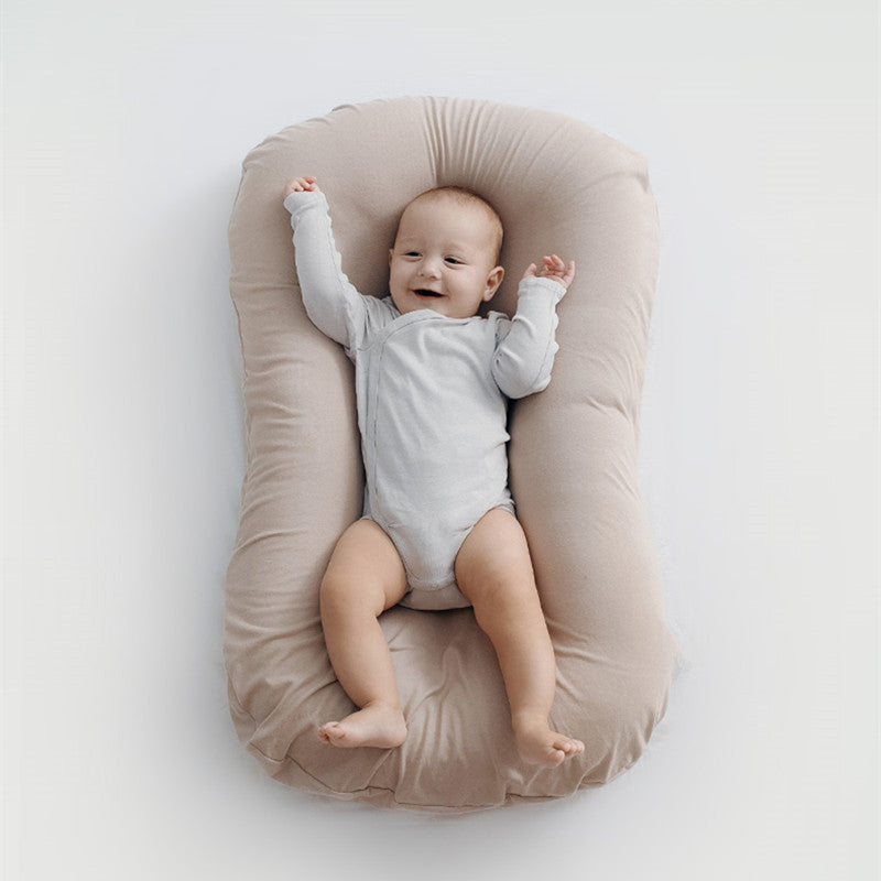 Infant nest bed – breathable cotton cradle cushion for babies