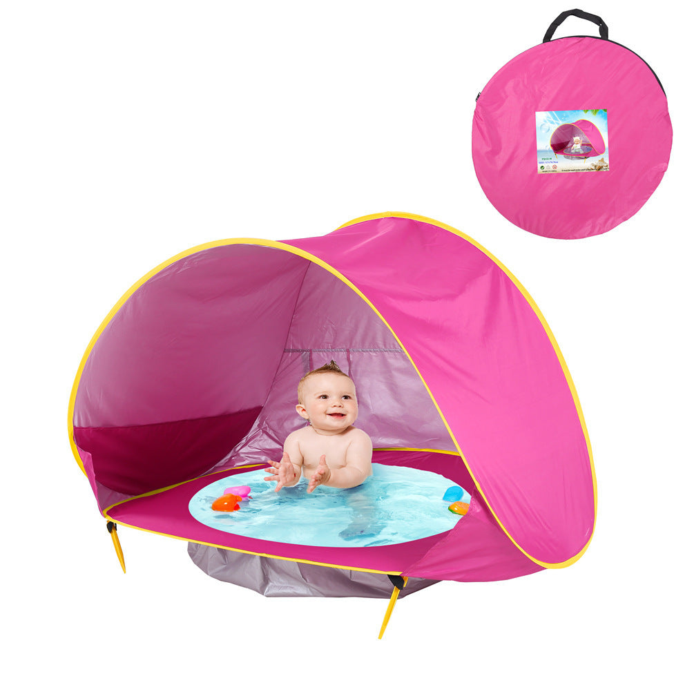 Outdoor baby play tent – UV-protected shade with splash pool for toddlers