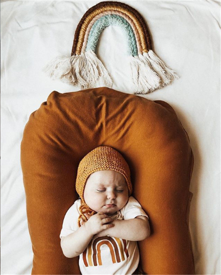 Infant nest bed – breathable cotton cradle cushion for babies