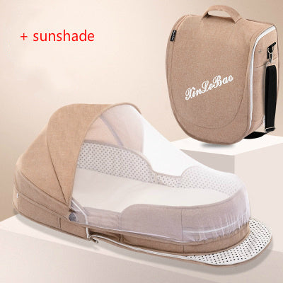 All-in-one diaper bag and crib – perfect for travel and on-the-go naps