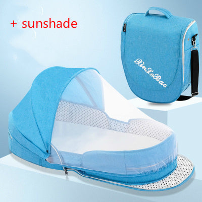 All-in-one diaper bag and crib – perfect for travel and on-the-go naps