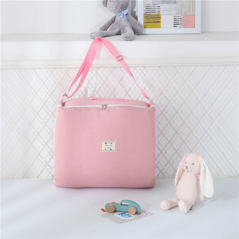 Compact travel baby bed – breathable and washable cotton lounger