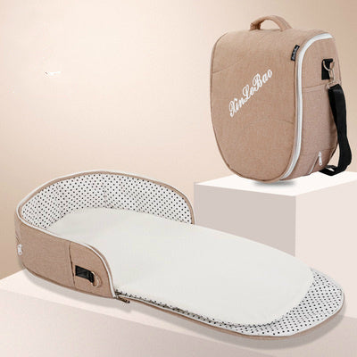 All-in-one diaper bag and crib – perfect for travel and on-the-go naps