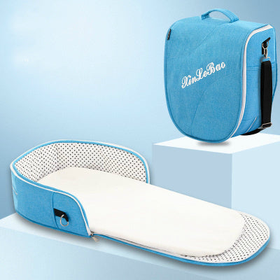 All-in-one diaper bag and crib – perfect for travel and on-the-go naps
