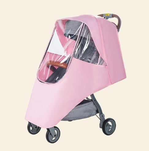 Baby stroller rain and weather cover – universal fit with cozy warmth