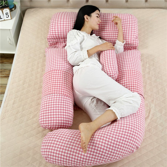 Maternity body pillow – ergonomic support for back, belly & legs