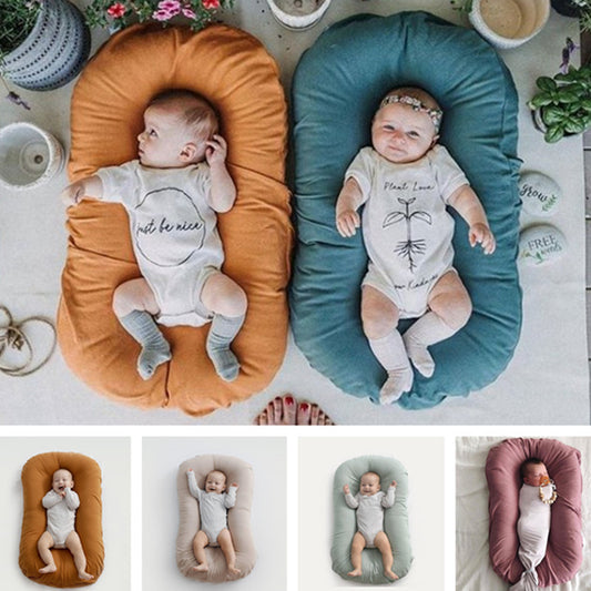 Infant nest bed – breathable cotton cradle cushion for babies