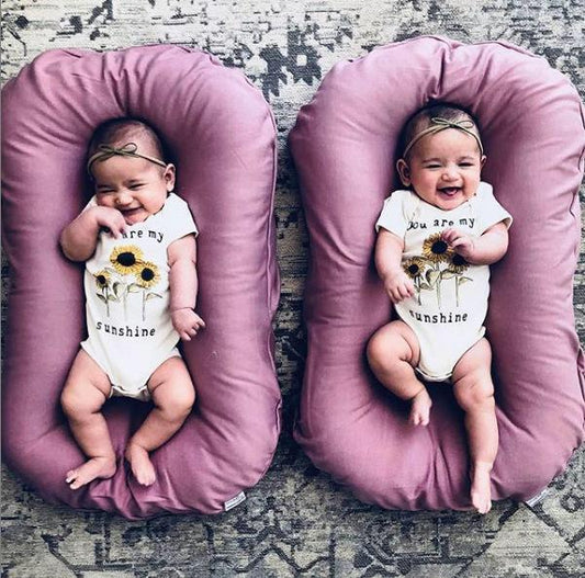 Infant nest bed – breathable cotton cradle cushion for babies